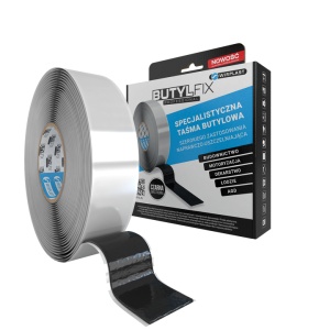 Banda butilica dublu adeziva 40 mm x 1 mm x 17.5 m pentru etansari critice