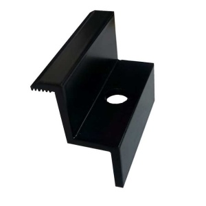 Clemă Capăt Fixare Panou Fotovoltaic NEGRU | Clemă Finală Sistem Solar Full Black