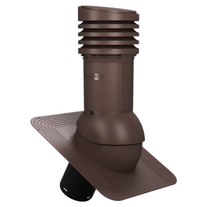 Coș ventilație cu eliminare condens Wirplast EVO Ø150 maro