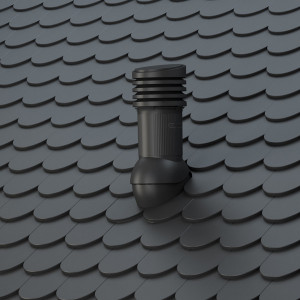 Coș ventilație Wirplast EVO Ø150 mm pentru țiglă solzi debit mare