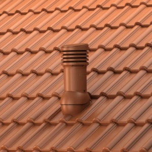 Coș ventilație acoperiș Wirplast rezistent UV pentru țiglă Tectura