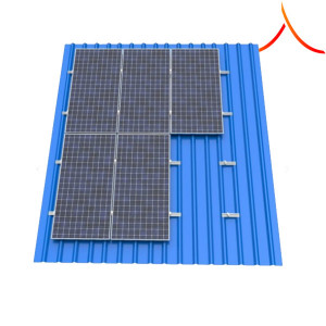 Kit MINI Rail montaj 75 panouri fotovoltaice acoperis metalic