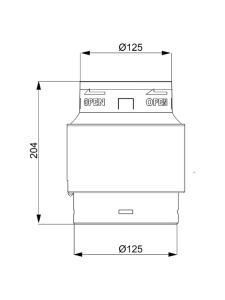 Recuperator de Condens 125 mm, Sistem WiroVent EVO / Wirplast, Anti-Umiditate