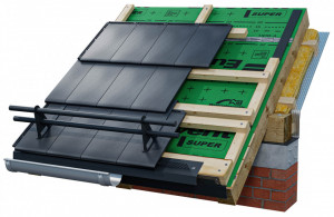 SET Parazapadă cilindrică 2 m + 3 suporți țiglă ceramica beton