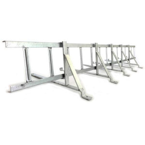 Set Parazăpadă Tip Grilaj ZINCAT 3m, Complet cu 5 Suporți pentru Țiglă Metalică