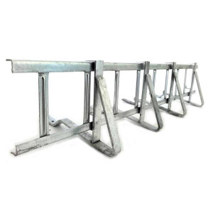Set Parazăpadă Tip Grilaj ZINCAT 3m cu 4 Suporți de Fixare pentru Țiglă Ceramică și Beton