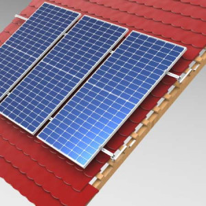 Kit ancorare fotovoltaică sub țiglă solzi