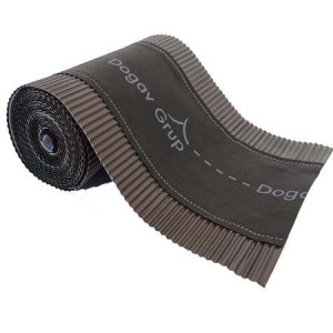 Bandă ventilare coamă Geo Vent 30 cm x 5 m RAL 8019 maro închis