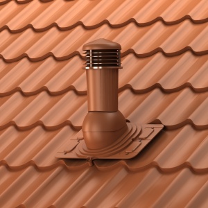 Coș ventilație universal acoperiș metalic