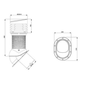 Detaliu interior eliminare condens coș ventilație BILKA, Balcanic