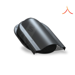 Element ventilare tablă falțuită click negru
