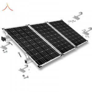 Kit Structură Montaj 3 Panouri Fotovoltaice – Acoperiș din Țiglă Ceramică/Beton