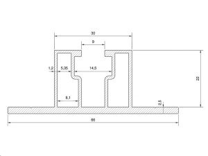 Profil Aluminiu 24.5 mm x 4,3 ml– Șină Montaj Panouri Fotovoltaice - Img 9