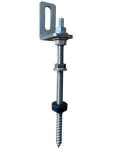 Set Montaj Panouri Fotovoltaice: Șurub Dublu Filet M10 x 200mm și Colțar Adaptor Inox