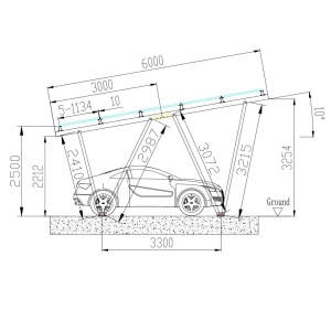 Kit carport aluminiu auto-montaj