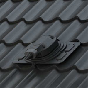 Detaliu manșetă EPDM flexibilă etanșare cabluri fotovoltaice 5-47 mm