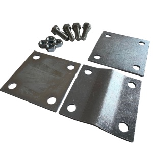 Conector Încrecișat pentru Platbandă și Conductor Rotund (40x4 mm / Ø 8-10 mm), Oțel Zincat la Cald - Img 2