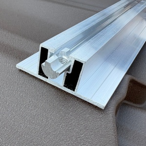Profil Aluminiu 24.5 mm x 4,3 ml– Șină Montaj Panouri Fotovoltaice - Img 6