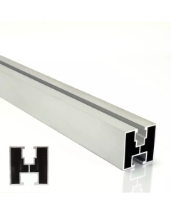 Profil Montaj Aluminiu 40x40 mm, Lungime 6,6 m – Șină pentru Panouri Fotovoltaice și Structuri Acoperiș