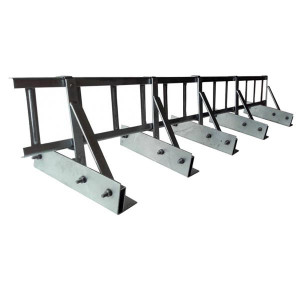 Set Parazăpadă Grilaj ZINCAT 3m cu 5 Suporți pentru Tablă Click și Fălțuită (Montaj Fără Gaurire)