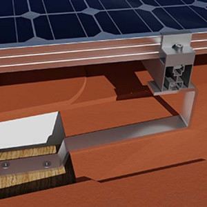 Suport reglabil tip S panou fotovoltaic țiglă ceramică solzi