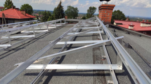 Sistem fixare panouri solare pe beton 15°