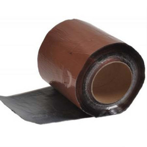 Bandă etanșare ALU butil 10 cm x 10 m, maro RAL 8017