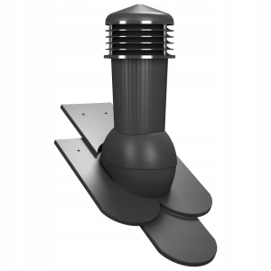 Coș ventilație 125 mm Wirplast cu sistem de eliminare a condensului