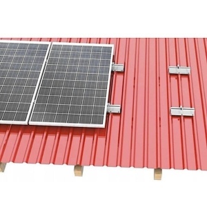 Kit Structură Completă pentru 8 Panouri Fotovoltaice – Montaj Acoperiș din Tablă Metalică (Sistem 3.5-4 kW)