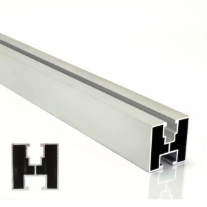 Profil aluminiu 40x40 mm pentru panouri fotovoltaice – șină de montaj - Img 1