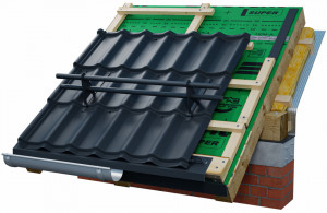 SET Parazapadă cilindrică 2 m + 2 suporți țiglă metalică