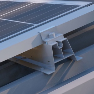 montaj panouri fotovoltaice tabla trapezoidala
