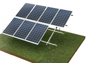 Suport panou solar dublu montaj pe sol tip I