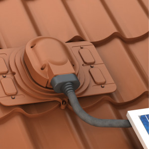 set trecere cablu solar universal cu garnitură butil și accesorii montaj