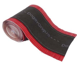 Bandă ventilare coamă Geo Vent 23 cm x 5 m RAL 3011 roșu