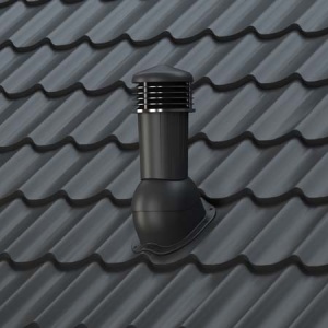 Evacuarea condensului și aerisire pod prin coș de ventilație Profil D 125 mm