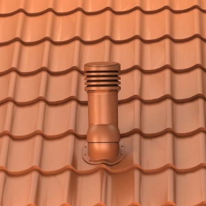 Detaliu polipropilenă rezistentă UV coș ventilație Wirplast EVO 150 mm