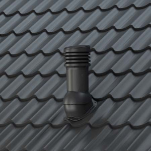 Polipropilenă rezistentă UV coș ventilație Wirplast EVO 150 mm profil P