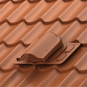 Aerisire discretă universală acoperiș metalic design plat Wirplast