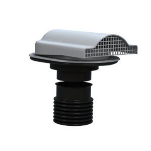 Element ventilație acoperiș metalic Click maro rezistent UV (