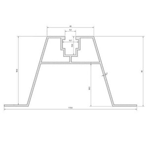 Profil înălțare panouri fotovoltaice tablă