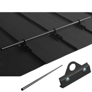 Set Parazăpadă Cilindrică (1 Bară) 2m pentru Tablă Fălțuită și Click – Montaj Fără Găurire
