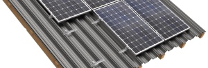 Clemă îmbinare panou fotovoltaic cu mini rail