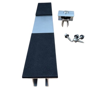 Șină Mini Rail Aluminiu 37,5 cm | Set cu 4 Șuruburi, și Clemă rapidă| Montaj Panouri pe Tablă | Țiglă - Img 3