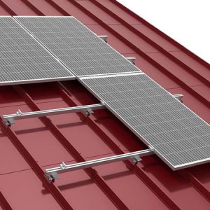 Suport panou fotovoltaic pentru tablă click, fălțuită, retro panel - Img 4