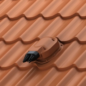 Bază de trecere Wirplast pentru cabluri solare pe profil țiglă metalică