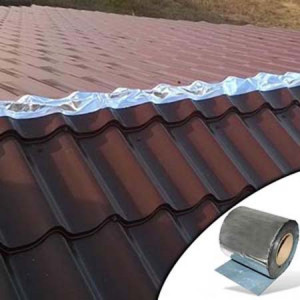 Bandă etanșare ALU butil 15 cm x 10 m, cărămiziu RAL 8004