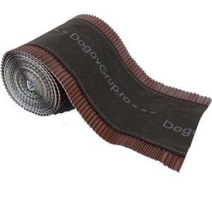 Bandă ventilare coamă Geo Vent 23 cm x 5 m RAL 8017 maro