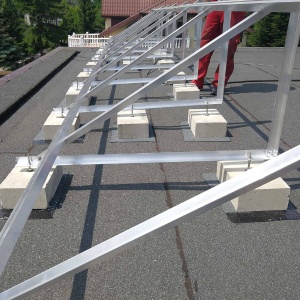 sistem montaj fotovoltaice terasă aluminiu