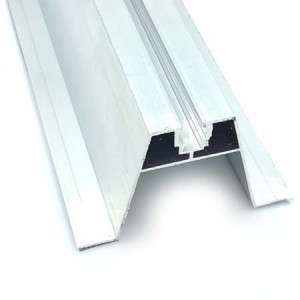 Profil Trapezoidal 60 mm x 3.1 m Aluminiu – Șină Montaj Panouri Fotovoltaice pentru Tablă Cutată